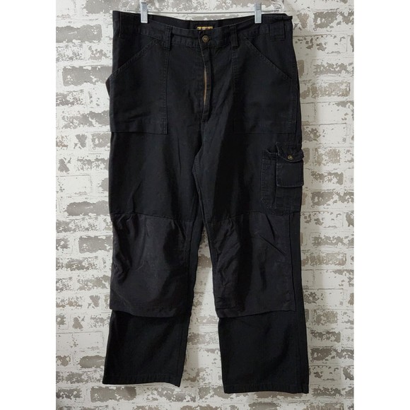 Blaklader Workwear Men's SIze 38x30 Pants Canvas Black Flex Knees - Picture 1 of 3